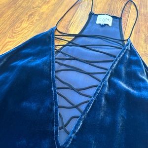 Cami velvet camisole top